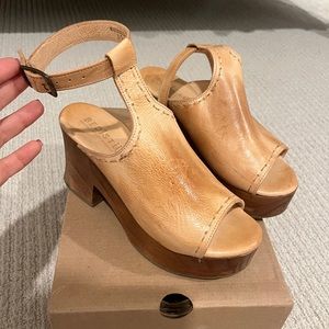 Bed Stu Ankle Wrap Clogs